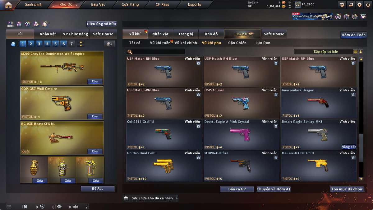 shop acc cf uy tin gia re